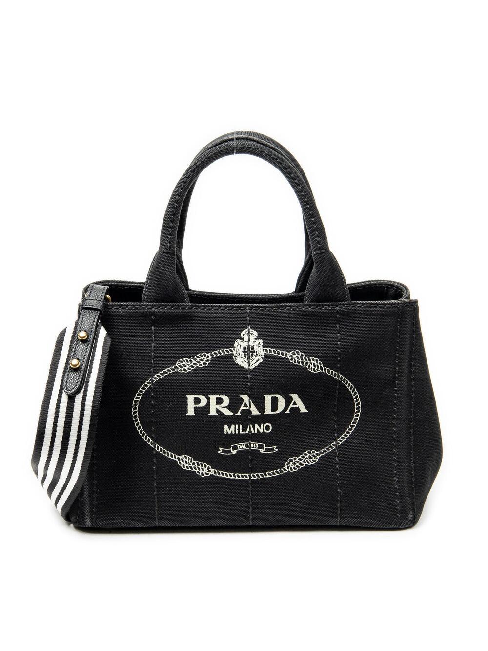 Prada Canapa Convertible Tote Canvas #376680P96B
